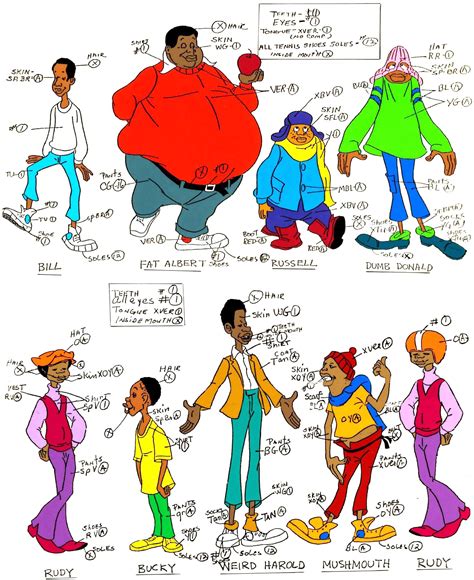 Fat Albert And The Cosby Kids Color Model Cel Filmation 1972 Kids