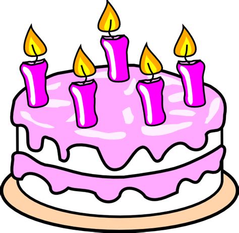 Girl S Birthday Cake Clip Art At Vector Clip Art Online