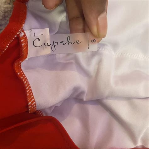 Cupshe Red One Piece Swimsuit With Open Back And Tie Depop