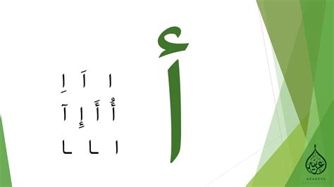 Learn Arabic Alphabets Alif حرف الألف أ في اللغة العربية With