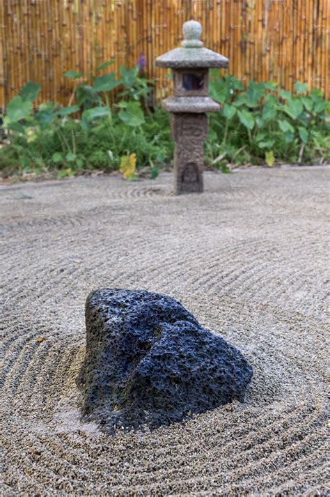 Japanese Zen Stone Garden Abstract Photos Creative Market
