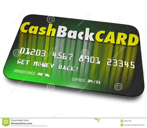 Cash Back Credit Card Incentives Reward Charge Money Stock Illustration