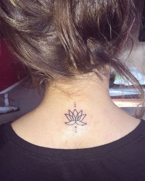 Lotus Flower Tattoo Back Of Neck Viraltattoo