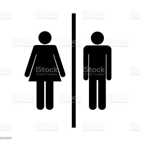 Man And Lady Toilet Sign Stock Illustration Download Image Now Istock