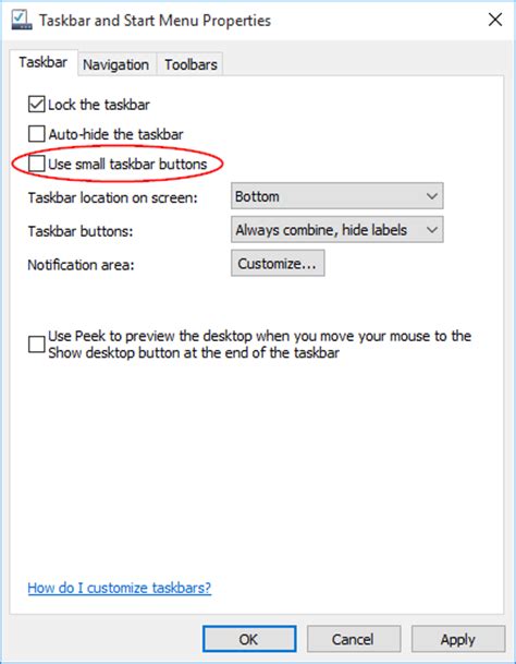 How To Change Taskbar And Desktop Icon Size In Windows 10 8 7