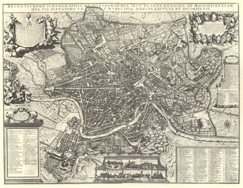 Roma Nel 1667 Geoportale Cartografico Città Metropolitana Di Roma