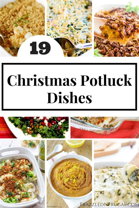 Round out your christmas potluck party with these festive holiday punch recipes or winter wine cocktails and you'll be all set. 19 Christmas Potluck Dishes | Frazzled N Frugal