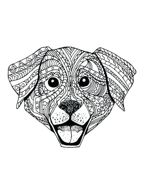 Dog Animal Mandala Coloring Page Free Printable Coloring Pages For Kids