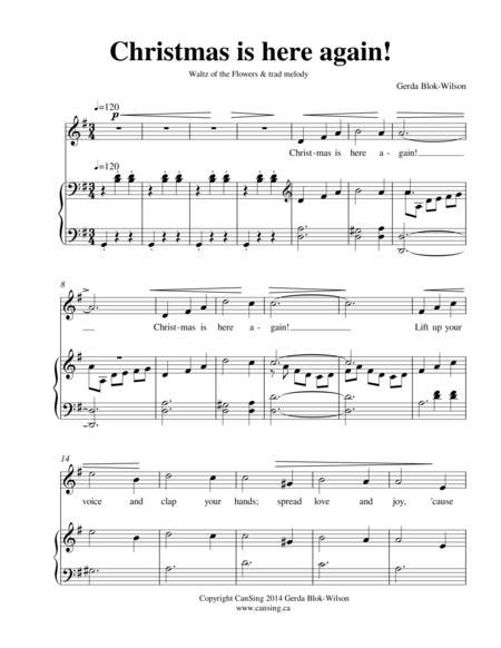 Christmas Is Here Again By Digital Sheet Music For Download And Print