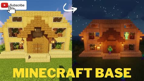 Minecraft Survival Easy Base Minecraft Base Easy Base Youtube