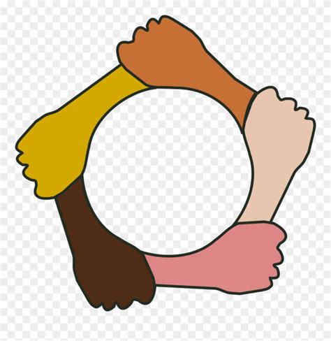 Dream Clipart Race Equality Helping Hands Circle Png