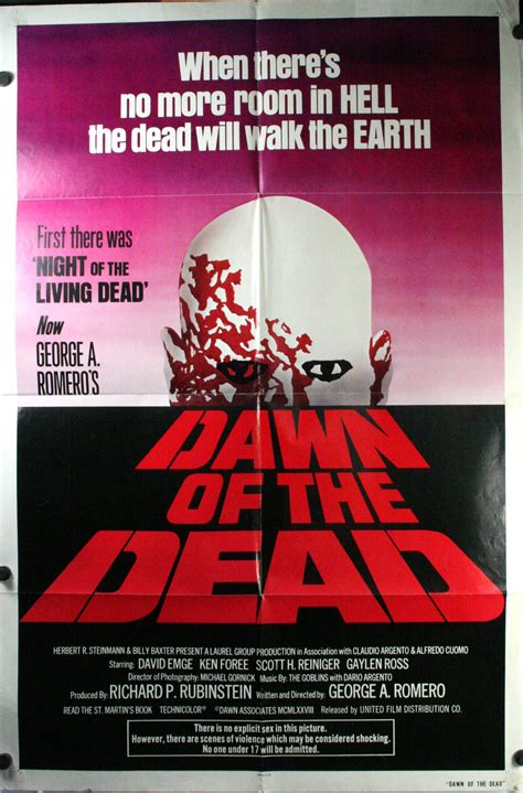 Dawn Of The Dead George A Romero Original Movie Poster