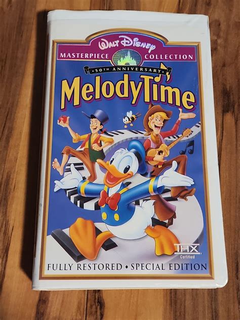 🎆melody Time Vhs 1998 Walt Disney Masterpiece Collection 🎆