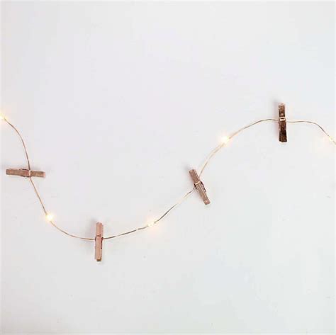 2m Copper Wire Fairy Lights 20 Warm White Leds Festoonlighting