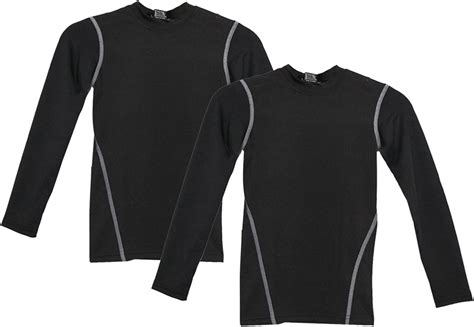 Football Skins Kids Base Layer Moisture Wicking Quick Dry Tops 2 Pcs