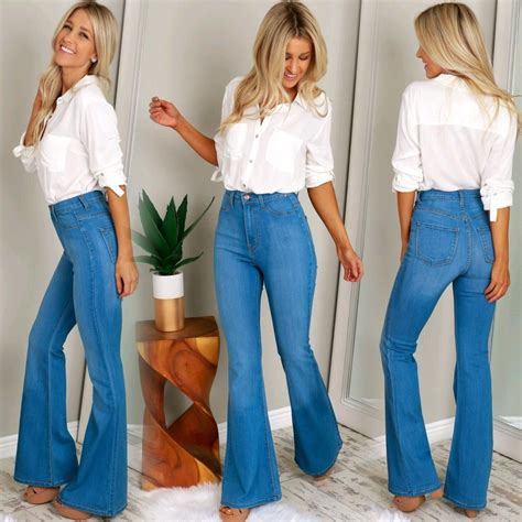 Best Ideas To Wear Flared Jeans High Waisted Flare Jeans High
