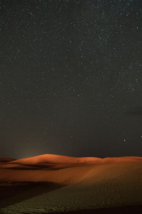 Stars Across The Sky View At The Desert Photo Free Nature Image On
