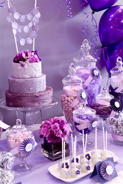 Little Big Company The Blog Purple Themed Party By The Velvet Lily Florist