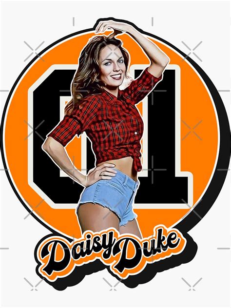 Retro Style Daisy Duke Tribute Sticker For Sale By Acquiesce13