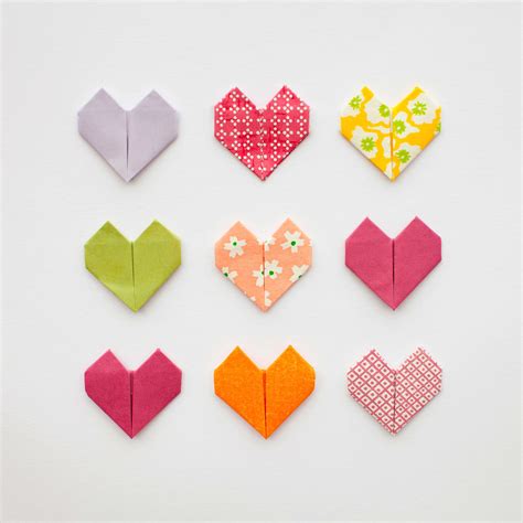 Diy Origami Hearts For Valentines Day Paperlust