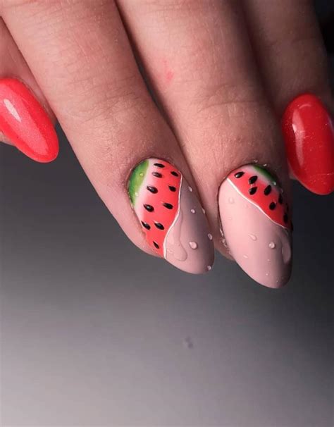 50 Acrylic Shiny Short Fruit Nails Designs To Try This Summer Lilyart