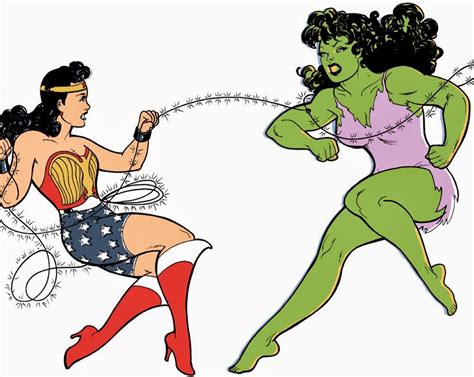 Wonder Woman Vs She Hulk