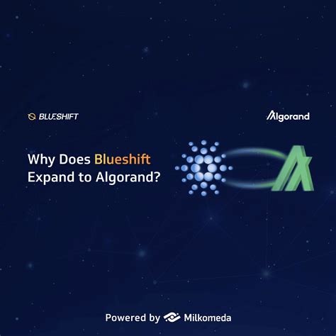 Why Does Blueshift Expand To Algorand Blueshift