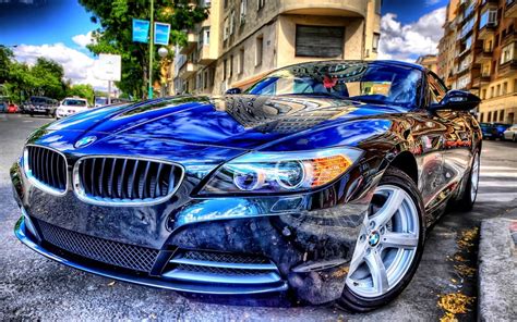 Blue Bmw Coupe Car Blue Cars Hdr Vehicle Hd Wallpaper Wallpaper Flare