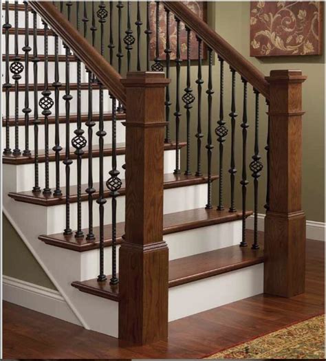 A unique mounting system securely fastens to your banister and eliminates the need to drill into your wood. Stair Parts HAMMERED Stair Iron Balusters *GOTHIC STYLE ...