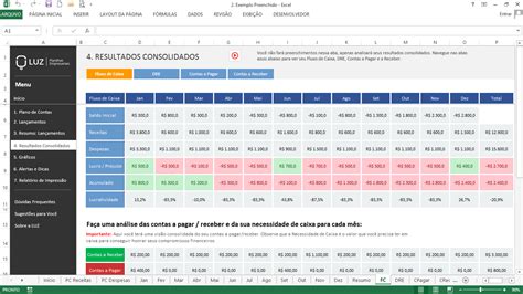 Planilha Excel Fluxo De Caixa Para Pequenas Empresas R Em