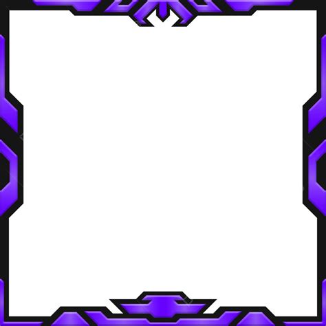 Twitch Live Streaming Overlay Webcam Border Frame Square Panel Template