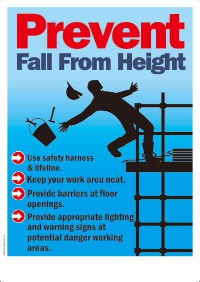 Work At Height Safety Posters Safety Poster Shop Part Safety