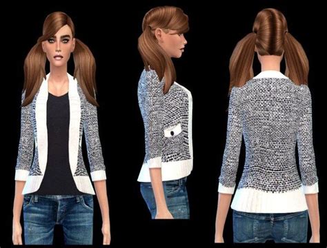 Blazers Downloads The Sims 4 Catalog Sims 4 Clothing Blazer Set