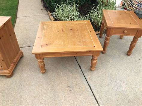 The piece houses a single drawer, as well as an open bottom shelf for a convenient spot to stow things out of the way. Broyhill Fontana Coffee Table, End Table and Entertainment ...