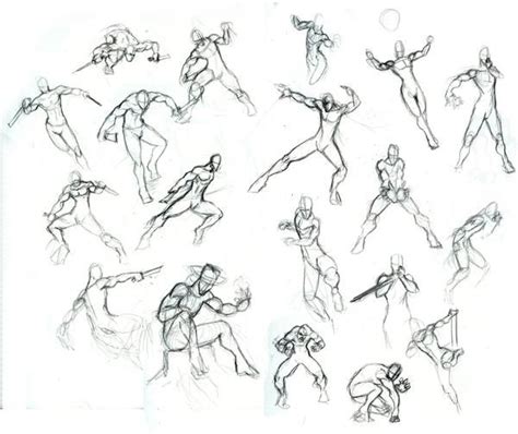 Male Action Poses 01 By Chilord On Deviantart Tutoriel Dessin Dessin