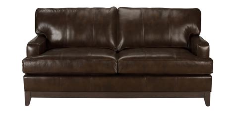 arcata leather sofa quick ship sofas and loveseats ethan allen