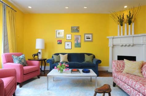 Paint Color Portfolio Sunny Yellow Living Rooms Ide Dekorasi Rumah