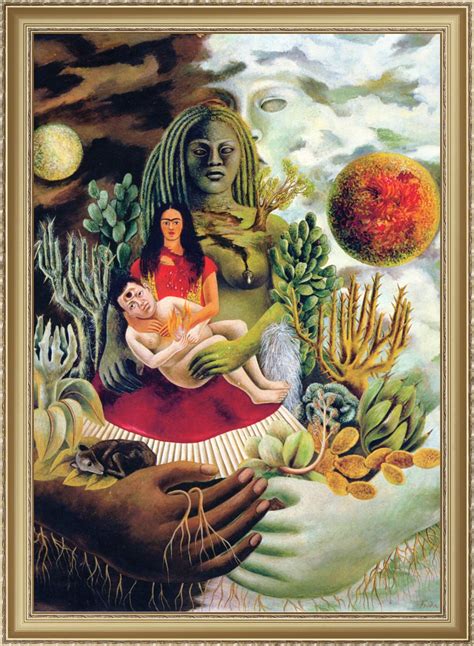 Frida Kahlo Love Embrace Of The Universe 1949 A4 A3 Reproduction