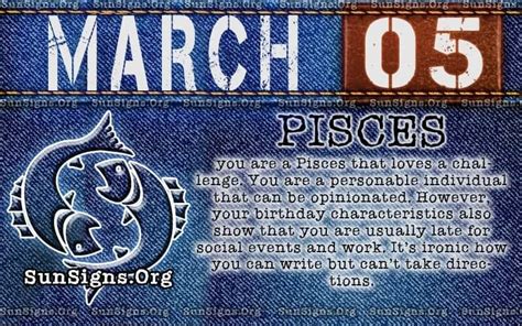 March 5 Zodiac Horoscope Birthday Personality Sunsignsorg