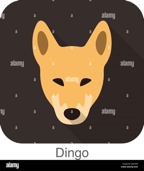 Dingo Breed Flat Icon Design Stock Vector Image And Art Alamy