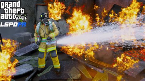 Gta 5 Firefighter Mod Huge 5th Alarm High Rise Fire And Gas Explosion At