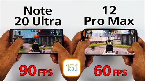 Samsung Note Ultra Vs Iphone Pro Max Pubg Test Ios Pubg