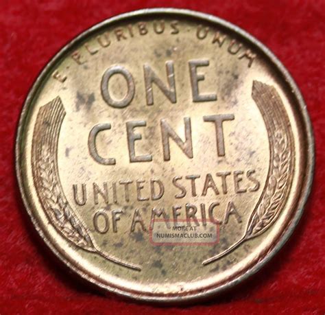 Uncirculated 1909 Vdb Lincoln Wheat Cent