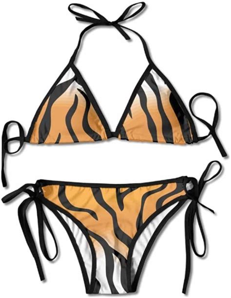 Keben Bikini Women Swimwear Tiger Skin Funny Boxing Bikini Set