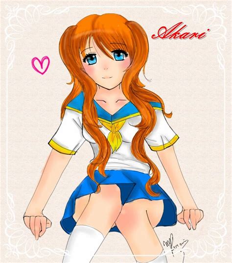 Cute Anime Girl With School Uniform By Marikitten15 On Deviantart