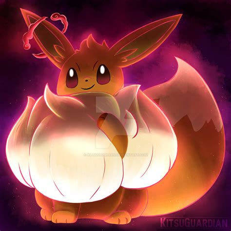 gigantamax eevee by kitsuguardian on deviantart