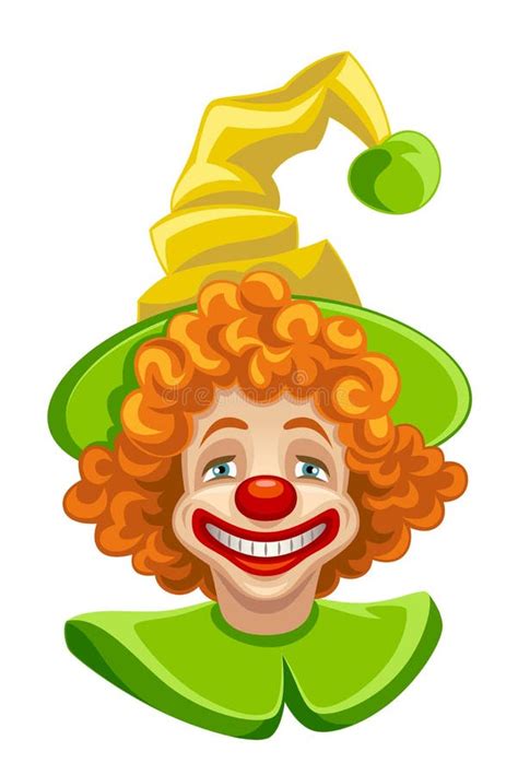 Funny Clown Head Stock Vector Illustration Of Child 31331140
