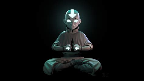 Avatar Aang In Avatar State Wallpaper