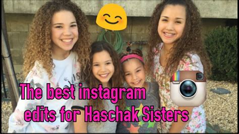 The Best Instagram Edits For Haschak Sisters Youtube