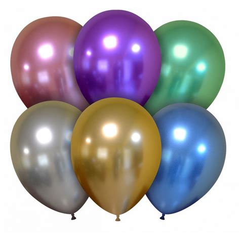 Qualatex 11 Inch Round Chrome Assortment Balloons Bag Of 100 D
